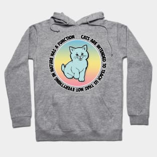 Cats are intended to teach us that not everything in nature has a function Hoodie